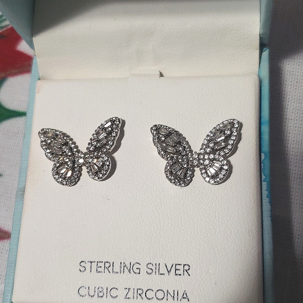 RACHEL ZOE butterfly stud earrings